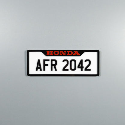 CUSTOM 3D BIKE NUMBER PLATE # 15