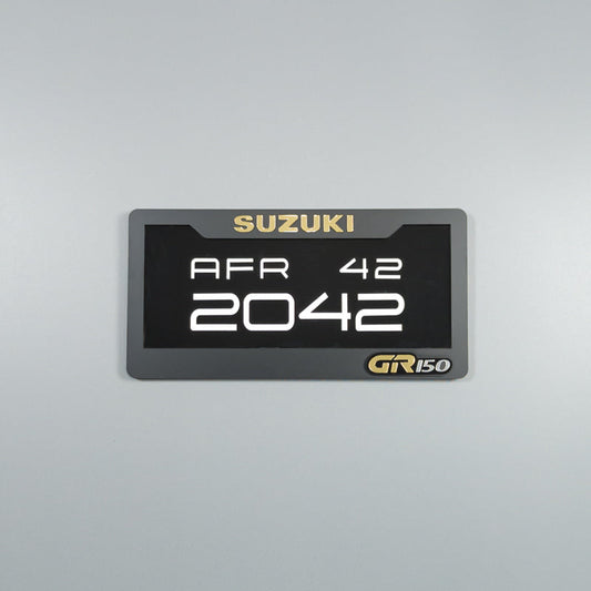 CUSTOM 3D BIKE NUMBER PLATE # 17