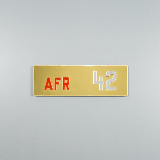 CUSTOM 3D BIKE NUMBER PLATE # 21