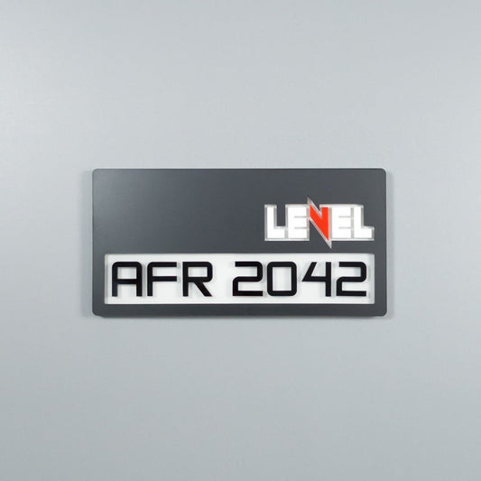 CUSTOM 3D BIKE NUMBER PLATE # 28
