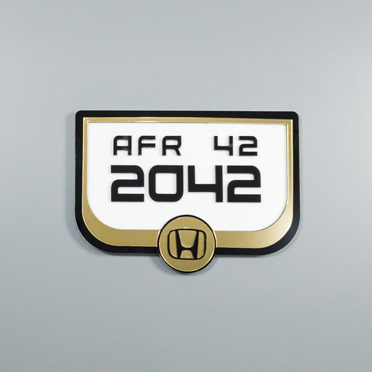 CUSTOM 3D BIKE NUMBER PLATE # 30