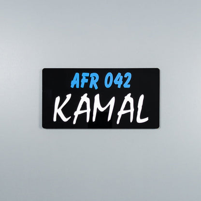 CUSTOM 3D BIKE NUMBER PLATE # 31