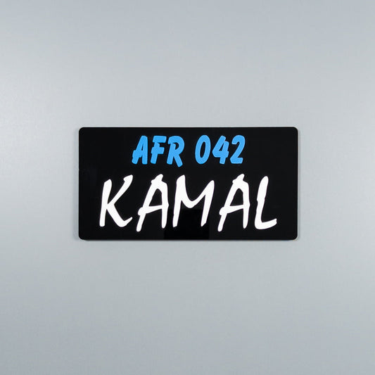 CUSTOM 3D BIKE NUMBER PLATE # 31