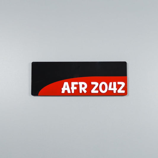 CUSTOM 3D BIKE NUMBER PLATE # 32