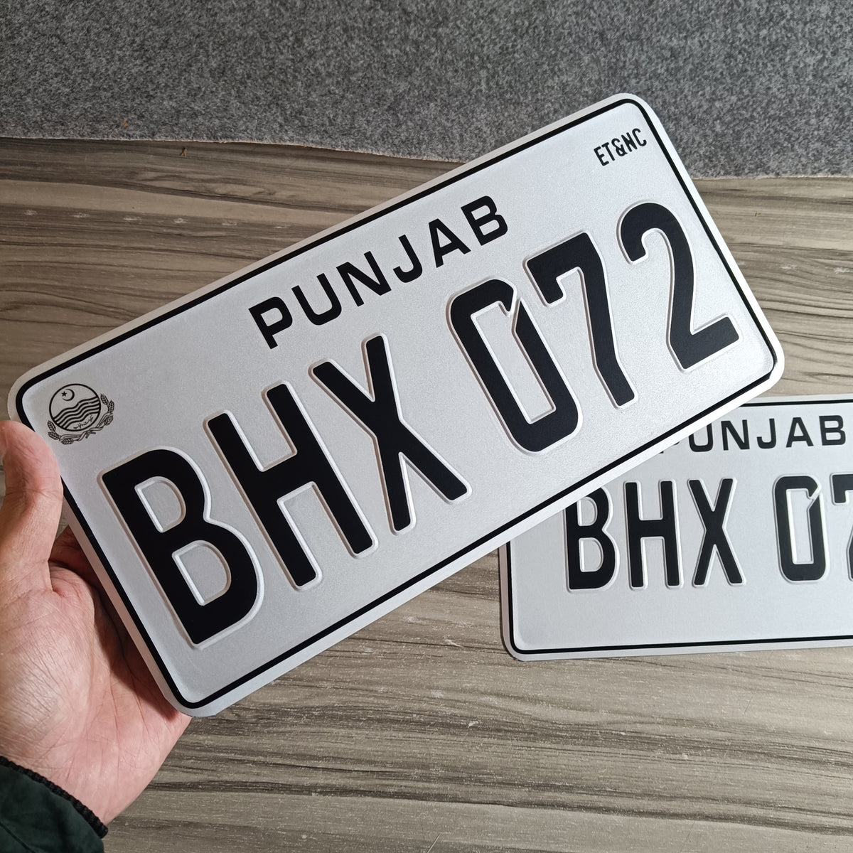 Embossed All Punjab Number Plate – Prime Auto