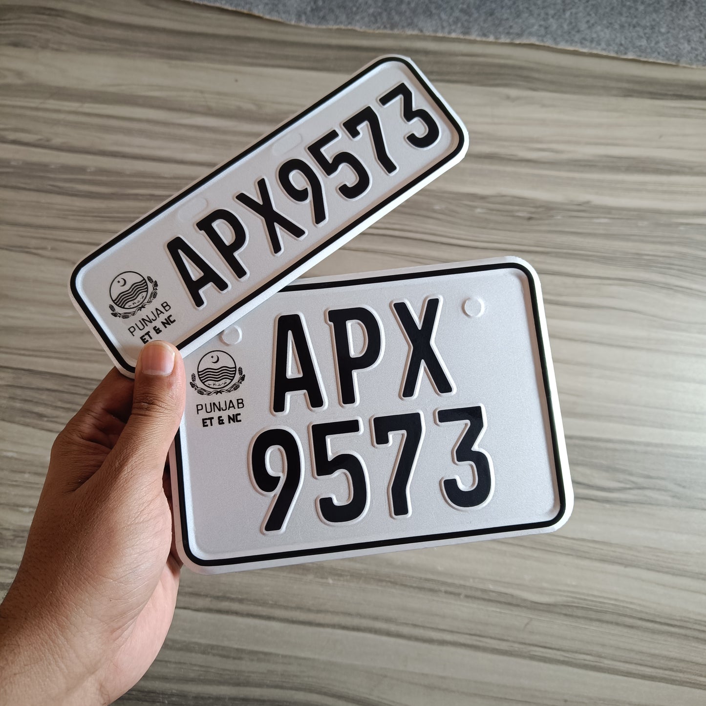 new punjab design bike number plate